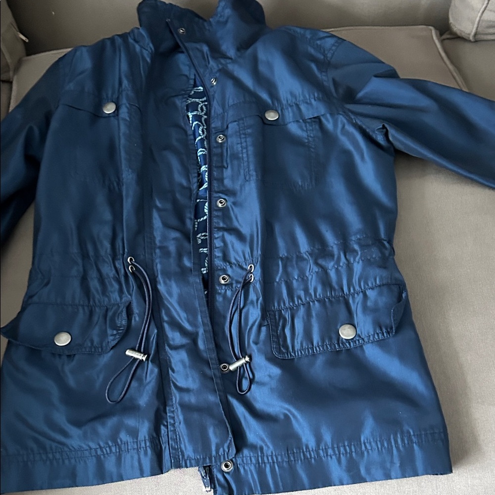 Coldwater Creek Blue Utility Jacket